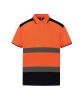 Yoko Hi-Vis Two-Tone Polo Shirt (HVJ220) Orange/Navy