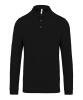 Kariban Jersey Knitted Long Sleeve Polo Shirt Black