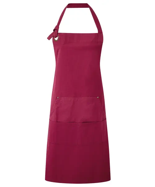 Premier Calibre Heavy Cotton Canvas Pocket Apron Burgundy