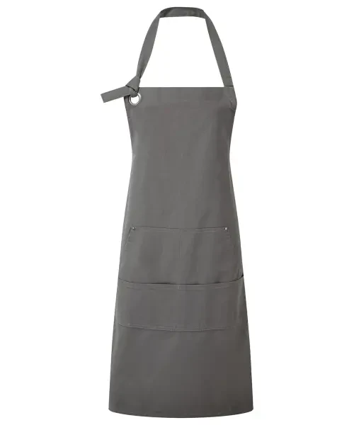 Premier Calibre Heavy Cotton Canvas Pocket Apron Dark Grey