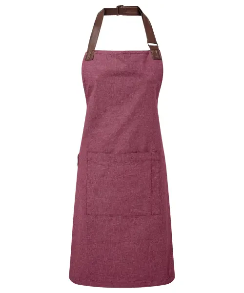 Premier Annex Oxford Bib Apron Burgundy