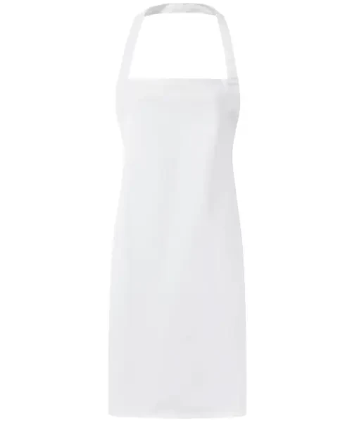 Premier Essential Bib Apron White