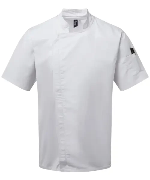 Premier Chef's Zip-close Short Sleeve Jacket White