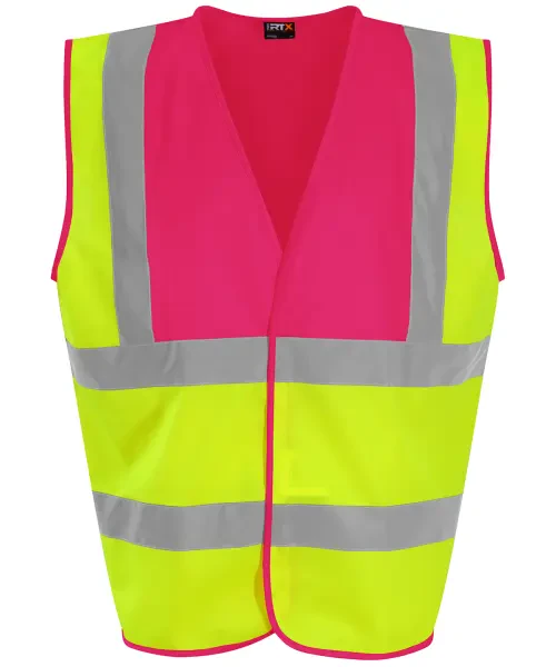 ProRTX Hi-Vis Waistcoat Yellow/Pink