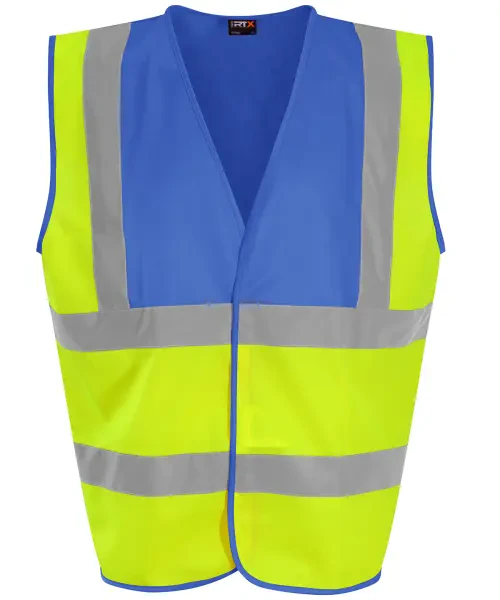 ProRTX Hi-Vis Waistcoat Yellow/Royal Blue