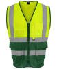 ProRTX Executive Hi-Vis Waistcoat Yellow/Paramedic Green