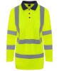 ProRTX High Visibility Long Sleeve Polo Yellow/Navy