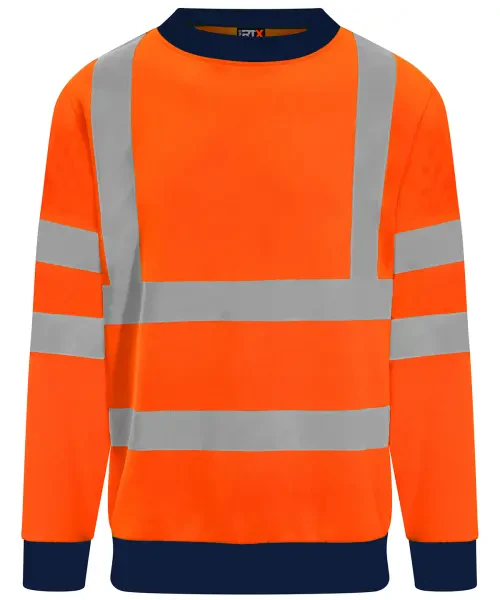 ProRTX High Visibility Sweatshirt Orange/Navy