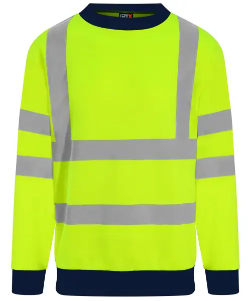 ProRTX High Visibility Sweatshirt Yellow/Navy