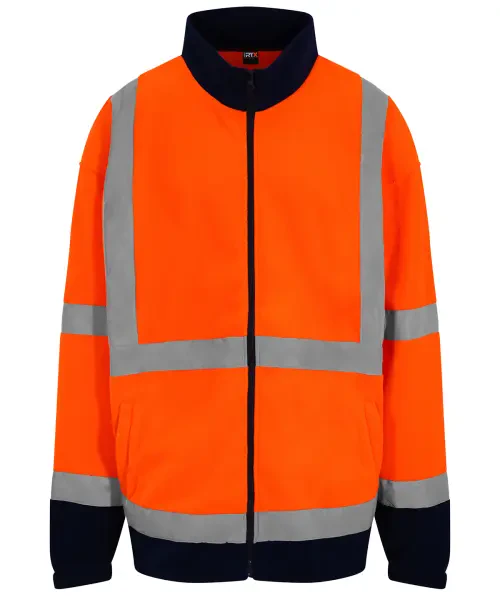 ProRTX High Visibility Full-Zip Fleece Orange/Navy