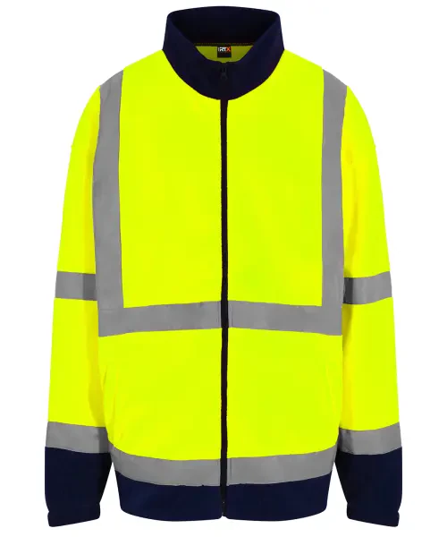 ProRTX High Visibility Full-Zip Fleece Yellow/Navy