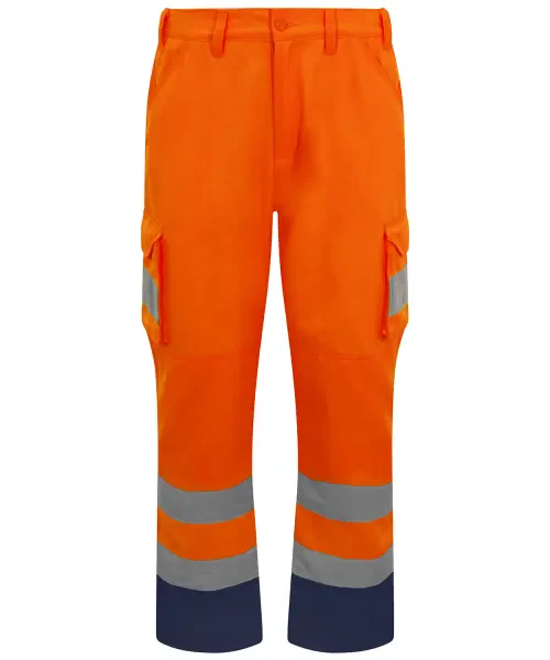 ProRTX Hi-Vis Cargo Trousers Orange