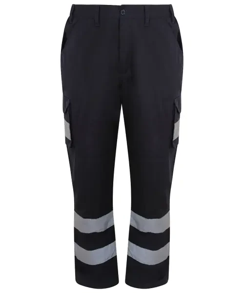 ProRTX Hi Vis Cargo Trousers Navy