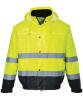 Portwest Hi-Vis Bomber Jacket (S463/S226) Yellow/Navy