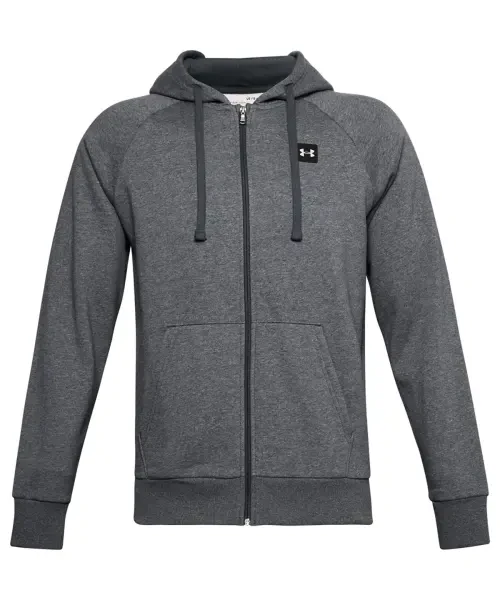 Under Armour Rival Fleece Full-Zip Hoodie Pitch Grey Light Heather/Onyx White