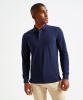 Asquith & Fox Men's Classic Fit Long Sleeved Polo Navy