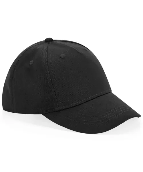 Beechfield Junior Organic Cotton 5-Panel Cap Black