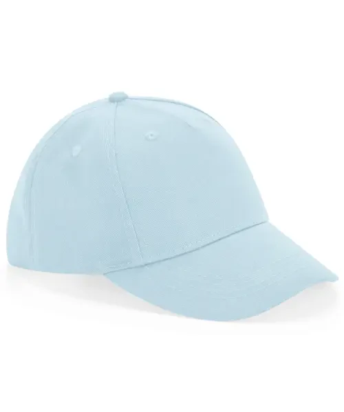 Beechfield Junior Organic Cotton 5-Panel Cap Powder Blue