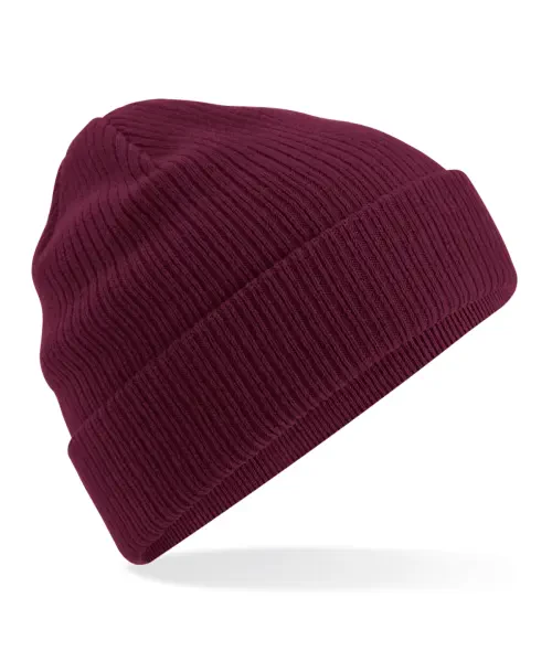 Beechfield Organic Cotton Beanie Burgundy