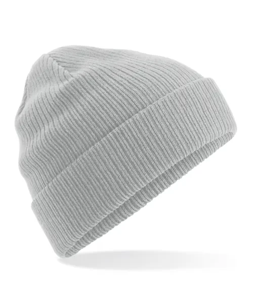 Beechfield Organic Cotton Beanie Light Grey