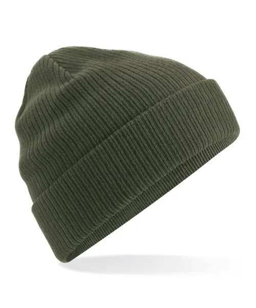 Beechfield Organic Cotton Beanie Olive Green