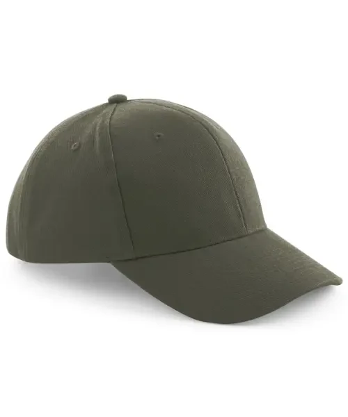 Beechfield Pro-Style Heavy Brushed Cotton Cap Olive Green