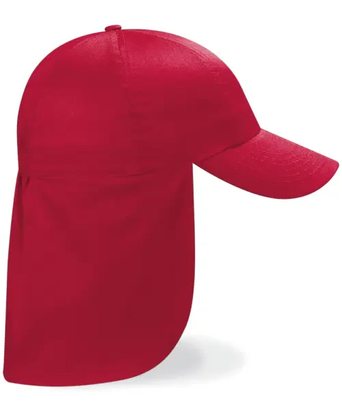 Beechfield Junior Legionnaire-Style Cap Classic Red