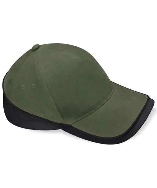 Beechfield Teamwear Competition Cap Olive Green/Black