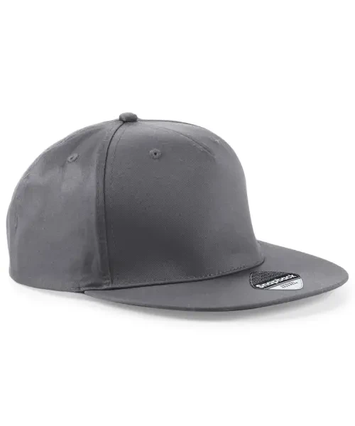 Beechfield 5-Panel Snapback Rapper Cap Graphite Grey