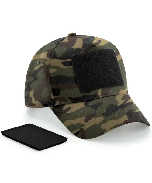 Beechfield Removable Patch 5-Panel Cap Jungle Camo