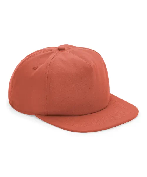 Beechfield Organic Cotton Unstructured 5-Panel Cap Terracotta