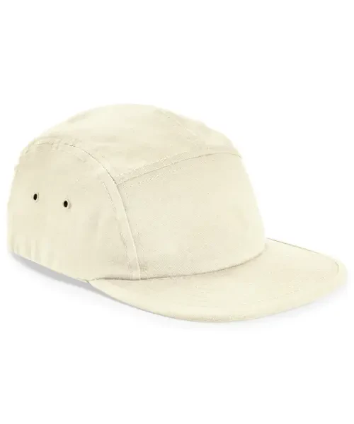 Beechfield Canvas 5-Panel Camper Cap Natural