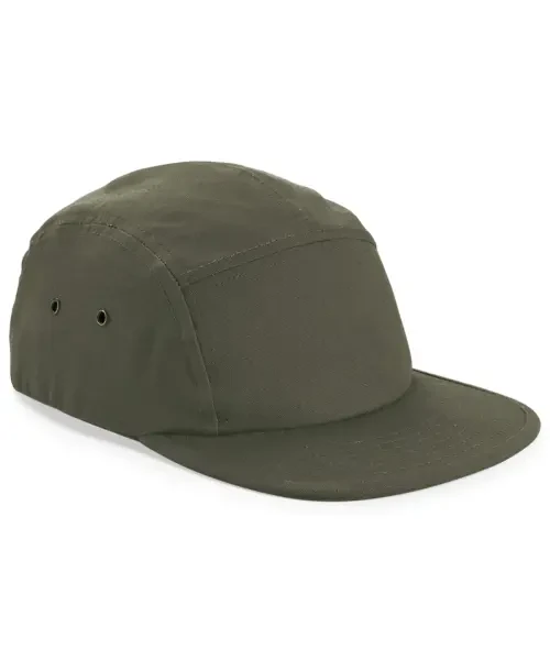 Beechfield Canvas 5-Panel Camper Cap Olive Green