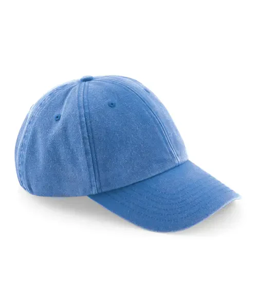 Beechfield Low-Profile Vintage Cap Cornflower