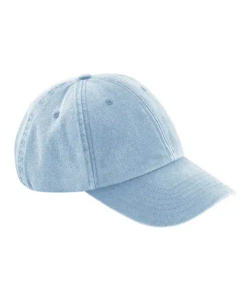 Beechfield Low-Profile Vintage Cap Light Blue