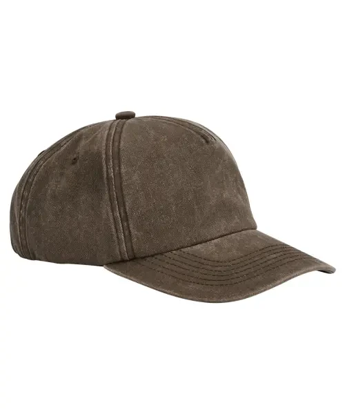 Beechfield Relaxed 5-Panel Vintage Cap Brown