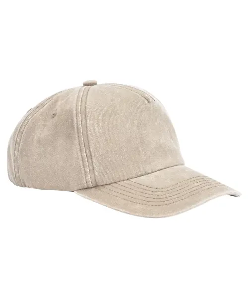 Beechfield Relaxed 5-Panel Vintage Cap Stone