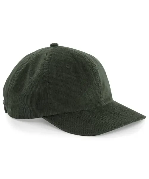 Beechfield Heritage Cord Cap Dark Olive