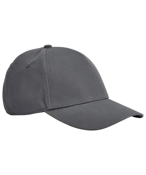 Beechfield Earthaware Classic Organic Cotton 5-Panel Cap Graphite Grey