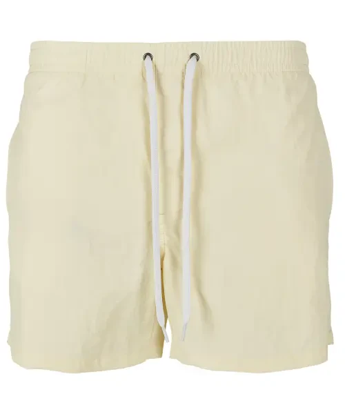 Build Your Brand Swim Shorts Light Yellow