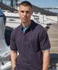 Front Row Contrast Piqué Polo Shirt Navy/Marine