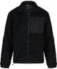 Front Row Recycled Sherpa Fleece Black