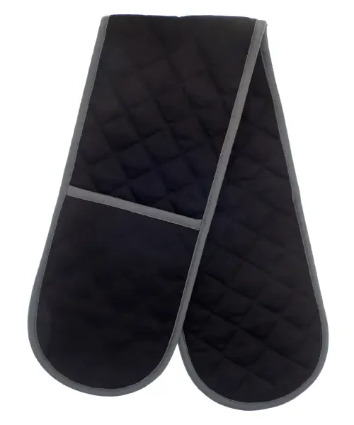 Home & Living Pro Chef Double Oven Glove Black