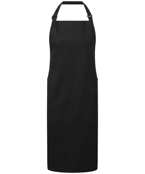 Premier Recycled Polyester & Organic Cotton Apron Black