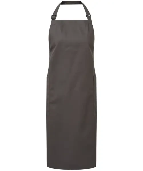 Premier Recycled Polyester & Organic Cotton Apron Dark Grey