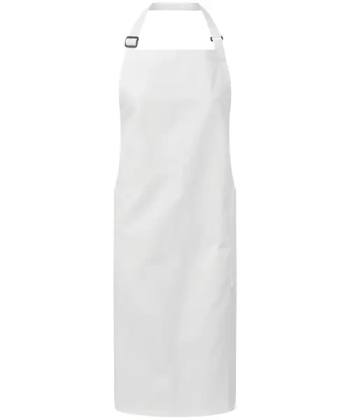 Premier Recycled Polyester & Organic Cotton Apron White