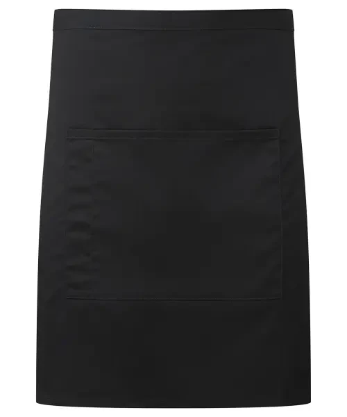 Premier ‘colours Collection’ Mid-length Pocket Apron Black