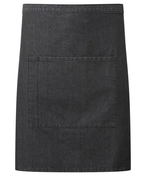 Premier ‘colours Collection’ Mid-length Pocket Apron Black Denim