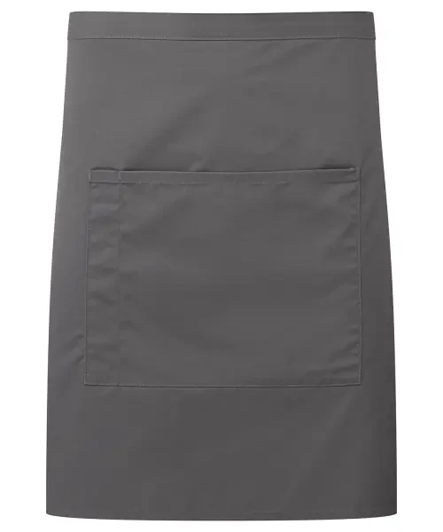 Premier ‘colours Collection’ Mid-length Pocket Apron Dark Grey