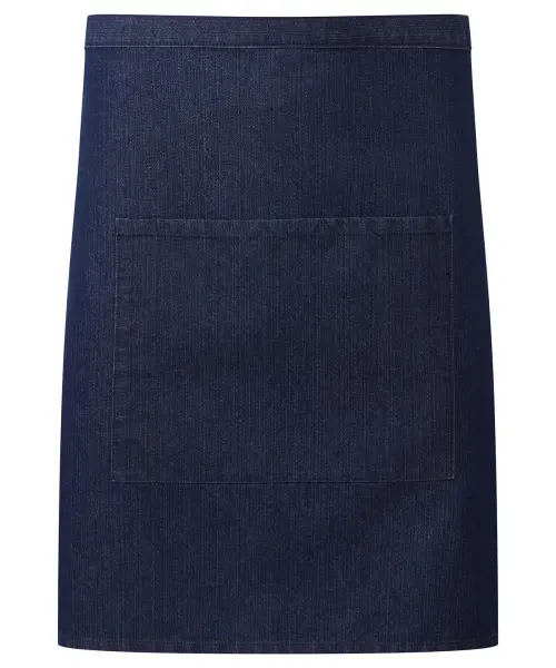 Premier ‘colours Collection’ Mid-length Pocket Apron Indigo Denim